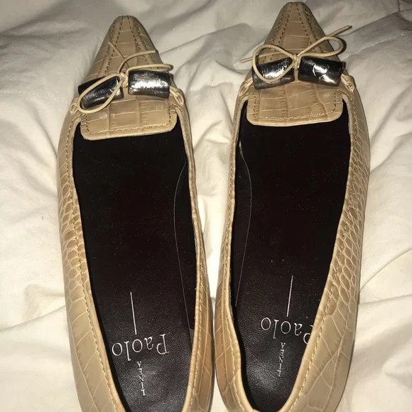 Linea Paolo snakeskin tan loafers size 8 1/2 - Picture 5 of 5